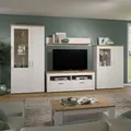 trendteam 4-tlg. Wohnzimmerkombination Wohnwand - Wohnzimmer Shade - 368x194x45