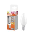 Osram LED Retrofit CLASSIC B in B-Form, LED-Lampe, Glas, Matt, 1 W, 136 lm, 2700 K, CRI 80