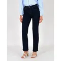 ESRA Straight-Jeans Damen Jeans Geradeschnitt Stretch Jeans Damen Regular Fit G4 Sale High Waist Jeans Damen Straight Hose Regular Jeans bis Große Größe blau 38