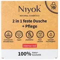 Niyok 2in1 feste Dusche+Pflege - Intense red 80 g 