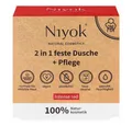 Niyok Feste Duschseife 2in1 feste Dusche+Pflege - Intense red 80g