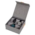 LOVE !T STORE !T Premium Uhrenbox grau 16,5 x 16,5 x 7,0 cm, 1 St.