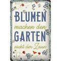 Retro Blechschild Metallschild Vintage 20x30 cm - Blumen Garten - Special Editio