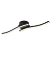 casa NOVA JESPER LED-Deckenleuchte Deckenlampe Schwarz Kunststoff 55 x 12 cm