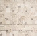 selbst­kle­bende Mosaikfliese Travertin Naturstein beige Travertin beige M ...