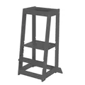 roba Lernturm nach Montessori - Sicherer Tritthocker für Kinder - Ideal als Küchenhelfer - Bis 80 kg belastbar - FSC zertifiziertem Holz - Anthrazit