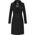 Navahoo Damen Trenchcoat Wooly – Premium Wintermantel mit Eleganter Passform