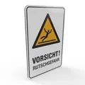 Warnschild – „Rutschgefahr“ – 30 × 20 cm – Aluverbundplatte