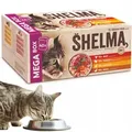 Shelma Mega Box Nassfutter Für Katzen, 40 X 85 G Filets, Mischung Aus 4 Geschmacksrichtungen, Getreidefrei