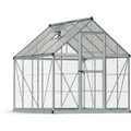 Canopia Gewächshaus Palram Hybrid, 4,6 m² Fläche, 185 x 247 x 208 cm, Polycarbonat, Fundamentrahmen