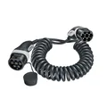 Mennekes 36437 E-Auto Ladekabel 4,0 m spiralisiert, kurz - Mode 3 Typ 2 20A 3PH Spiral-Ladekabel mit 11 kW Ladeleistung
