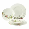 Rosenthal Geschirr-Set Brillance - Fleurs Sauvages 4-tlg. Bone China, Mehrfarbig