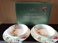 Tafel Set 2 Pers. Rosenthal Brillance Fleurs Sauvages mit Fahnen- und Coupteller
