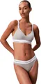 Calvin Klein Damen BH Bralette Lightly Lined Elastischer Bund, Grau (Grey Heather), XL