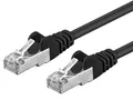 PremiumCord Netzwerkkabel, Ethernet, LAN & Patch Kabel CAT6a, 10Gbit/s, S/FTP PIMF Schirmung, AWG 26/7, 100% Cu, schnell flexibel und robust RJ45 kabel, schwarz, 7m