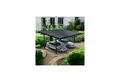 Home Feeling Doppelcarport Carport Gestell aus Alu für 2 Autos, Schwarz inkl. 15 Solarmodule