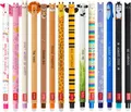 Legami Set 14 radierbare Gelstifte 0,7mm thermosensitive Tinte Tiermotive