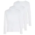 Tommy Hilfiger Underwear T-Shirt 3P LS Tee (Packung, 3er-Pack) mit Markenlabel weiß M (50)