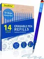 14x Radierbare Ersatzminen, DealKits 0.7mm Blau Gelschreibermine, Kompatibel