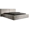 Luxusbetten24 Polsterbett Designer Polsterbett Ophelia in Cord, mit Stauraum beige 180 cm x 200 cm x 92 cm