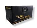 King Crocodile Kokosnuss Kohle mit Langer Brenndauer I 27x27mm Nachhaltige Naturkohle I wenig Asche I geringer Rauchentwicklung I Grillkohle I Kohle Würfel in Premium Qualität (Consumer, 3kg)