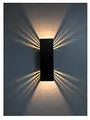 SpiceLED Wandleuchte | ShineLED-14 Black Edition | Schalter | 2x7W Warmweiß | Schatteneffekt | High-Power LED Wandlampe
