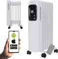 TroniTechnik® Ölradiator Elektroheizung TT-OR 307 in Weiß mit 7 Rippen und 1500 Watt, drei Heizstufen (600W, 900W, 1500W)