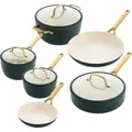 GreenPan Padova Topf- und Pfannenset 10-teilig Pine Green
