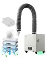 VEVOR Schweißrauchabsauger, 459 m³/h Lötrauchabsorber mit 280-W-Motor, 4-stufigem Filter, 10-Gang- & Fernbedienungs-Rauchreiniger zum Löten, Gravieren, Heimwerkerschweißen