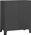 vidaXL Industrial Kommode mit Schubladen Anthrazit 78x40x93 cm Metall