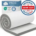 ELONEO Viscoelastischer Matratzen Topper 90x200cm, Matratzentopper mit Memory Foam Effekt, 5 cm Höhe, Matratzenauflage für Bett und Boxspringbett