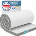 ELONEO Matratzen Topper 90x200cm | Memory Foam | 5cm hoch | zertifizierter Premium Matratzentopper für Bett und Boxspringbett | atmungsaktiver 3D Mesh-Bezug | rutschfest mit Noppen und Eckschlaufen