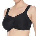 Ulla Dessous - Kate - Sport und Entlastungs-BH mit Bügel (90 E Schwarz)