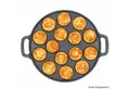 MamboCat Pizzablech MamboCat Poffertjes Pfanne Gusseisen Ø24cm Mini-Pfannkuchen Maker, Gusseisen