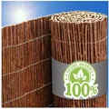 urfence Sichtschutzzaunmatten aus Weide - 100x600 Sichtschutz Weidenmatte - Balkon Terrasse Garten, Balkonverkleidung Windschutz Sonnenschutz - Pergola Sichtschutzmatte braun 600 cm x 100 cm