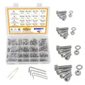 Schrauben M2 M3 M4 M5 Edelstahl Muttern Unterlegscheiben 945pcs Werkzeug