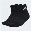 adidas Performance Sportsocken C ESS ANK 3P (3-Paar) für sportliche Aktivitäten, sportlicher Stil, elastisch schwarz M (40/42)