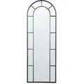 Beliani - Wandspiegel Schwarz Metall 60 X 170 Cm Wand-dekorspiegel Vantage-stil Hängende Dekoration