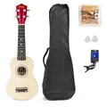 MAX UKEY Ukulele Set Sopran Natur
