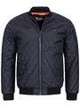 Indicode Herren Novak Bomberjacke mit Stehkragen | Steppjacke Übergangsjacke für Männer Black, XXL