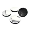4X Nabendeckel Set ABS Kunststoff Aluminium Nabenkappen für Felgen Radnaben Felgendeckel Felgenkappen Universal Auto Zubehör (Chrom, 56mm Ø)