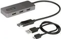 StarTech.com 3-Port MST Hub, DisplayPort to Triple HDMI Monitors, 4K 60Hz, DP 1.4 Multi-Monitor Video Adapter with 1ft (30cm) Built-in Cable, USB Powered, Windows Only - Multi-Stream Transport Hub (MST14DP123HD) - Video/Audio-Schalter - 3 x HDMI - Desktop