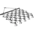 VEVOR Wiesenegge, 178x147x11cm, Wiesenschleppe mit 60 Zähnen, geeignet für ATV- & UTV-Traktoren, für Bodenvorbereitung, Aussaat, Glättung von Land