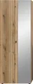 Home affaire Garderobenschrank TATIO, Höhe 192 cm, Rillenoptik, Spiegeltür (1-St) Garderobenschrank, Flurschrank, Dielenschrank