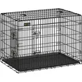 Feandrea Hundekäfig, XXL, 122 x 74,5 x 80,5 cm, klappbar, mit 2 Türen - Schwarz