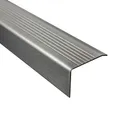 Edelstahl Treppenkantenprofil Stufenprofil Profil Leiste T30mm H20mm 2,5m gebürstet