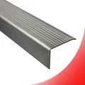 Edelstahl Treppenkantenprofil Stufenprofil  Leiste T30mm H20mm 2,5m gebürstet