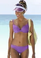 s.Oliver Bügel-Bikini-Top "Spain", mit geraffter Mitte, Gr. 38 - Cup C, lila Cup C