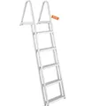 VEVOR Badeleiter Bootsleiter abnehmbar 5 Stufen 159kg Traglast 610x455x1825mm