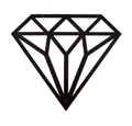 Hansmeier Wanddekoobjekt Wanddeko aus Metall, Wasserfest, Für Außen & Innen, Motiv Diamant